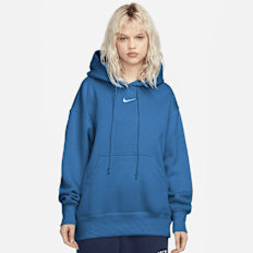 Nike Sportswear Phoenix Fleece Oversized Hoodie niebieski