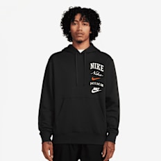 Nike Club Fleece Hoodie Stack Graphics crna