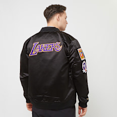 Mitchell & Ness NBA Lightweight Satin Bomber Los Angeles Lakers noir