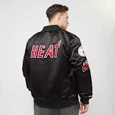 Mitchell & Ness NBA Lightweight Satin Bomber Miami Heat noir