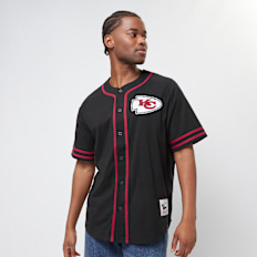 Mitchell & Ness Fashion Cotton Button Front Kansas City Chiefs preto