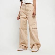 Karl Kani Small Signature Washed Cargo Pants beige