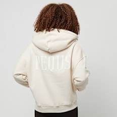 PEQUS Back Logo Zip-Hoodie beige