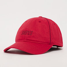 SNIPES Slanted Logo Contrast Piping Baseball Cap rot