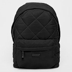 SNIPES Rubber Badge Basic Logo Diamond Quilted Backpack preto