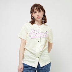 Karl Kani Varsity Pinstripe Baseballshirt wit