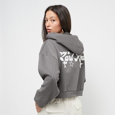 Karl Kani Chest Signature Crop Zip Hoodie azul