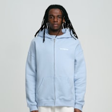 Low Lights Studios Basic Zip Hoodie bleu