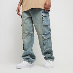 2Y STUDIOS Aidan Cargo Baggy Jeans azul