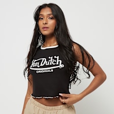 Von Dutch Originals Ashley Rib Top blanco