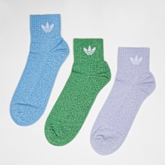 adidas Originals adicolor Mid Ankle Socks (3 Pack) blanco