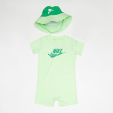 Nike Sportswear PE Romper Bucket Hat Set (2 Piece) zelena