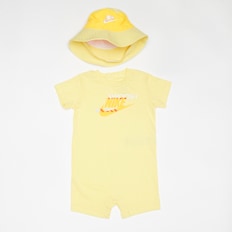 Nike Sportswear PE Romper Bucket Hat Set (2 Piece) gelb