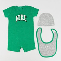 Nike Romper, Hat, Bib Set (3 Piece) grün
