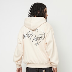 Karl Kani Authentic Star Logo Oversized Full Zip Hoodie beige