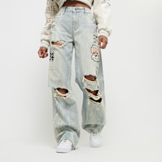 Smoke Rise Mid Rise Wide Leg blauw