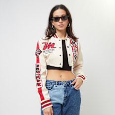 Smoke Rise Racing Cropped Jacket bege