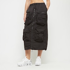 Smoke Rise Utility Staight Long Skirt schwarz