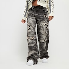 Smoke Rise Mid Rise Wide Leg multicolore
