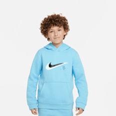 Nike Sportswear Big Kids' (Boys') Fleece Pullover Graphic Hoodie blau