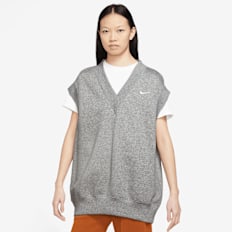 Nike Sportswear Phoenix Fleece Extragroße Damenweste grau