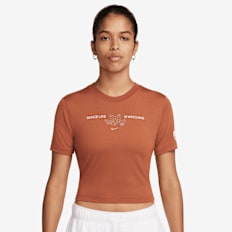 Nike Sportswear Short Sleeve Dance marrón