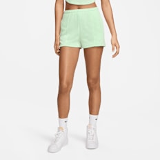 Nike W NSW NK CHLL FT HR 2IN SHORT vapor green/sail vert