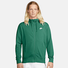 Nike Sportswear Club Hoodie Full zip French terry verde