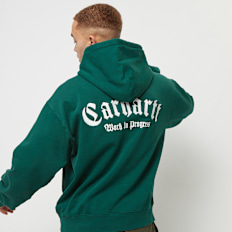 Carhartt WIP Hooded Onyx Script Sweatshirt vert