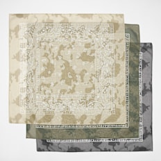 SNIPES Flag Label Basic Logo Paisley Bandana Camo (3 Pack) multicolor