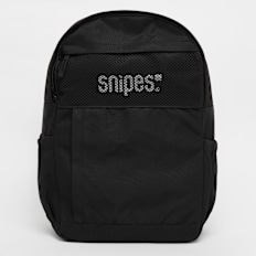 SNIPES Medium Basic Logo Mesh Multi Pocket Backpack nero
