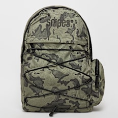 SNIPES Medium Basic Logo Drawstring Skate Backpack camouflage
