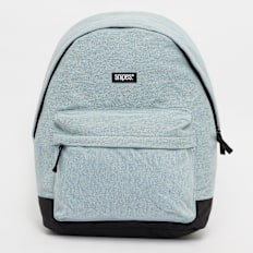 SNIPES Woven Label Basic Logo Denim Backpack azul