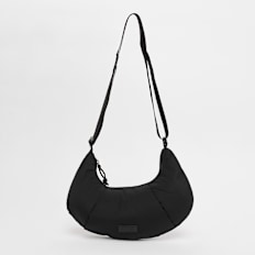 SNIPES Rubber Badge Basic Logo Croissant Shoudler Bag schwarz