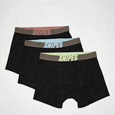 SNIPES 3 PACK - Single Logo Dark Grey Tape Briefs Boxershorts crna