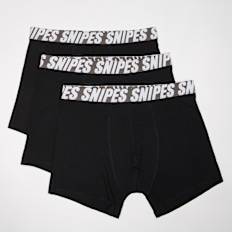 SNIPES 3 PACK - Slanded Logo Grey Tape Briefs Boxershorts schwarz