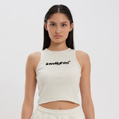 Low Lights Studios Basic Crop Top bege