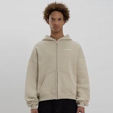 Low Lights Studios Basic Zip Hoodie bege