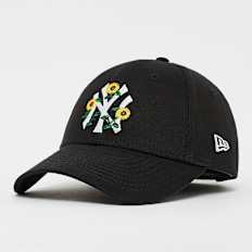 New Era 9Forty FEMALE FLORAL in MLB New York Yankees blk/whi nero