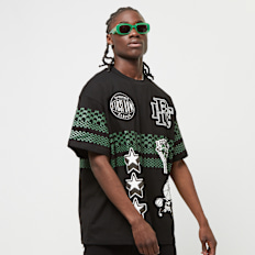 First Row Graphic Tee W/ Patch morado