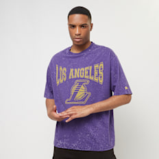 New Era NBA Washed Oversized Tee Los Angeles Lakers pourpre