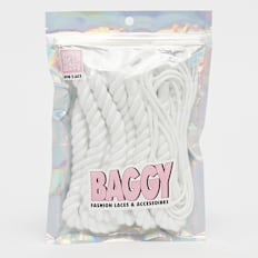 BAGGY ROPE LACES 14mm SET 120cm jet black bijela