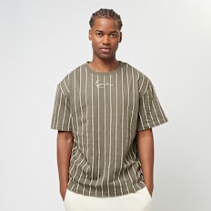 Karl Kani Small Signature Essential Pinstripe Tee braun