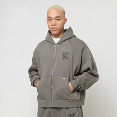 Karl Kani Boxy Full Zip Hoodie szary