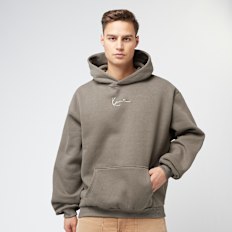 Karl Kani Small Signature Essential OS Hoodie dark brown marrone