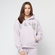 Karl Kani Woven Signature Glitter Oversized Hoodie fioletowy