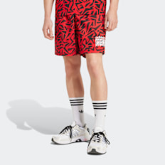 adidas Originals AOP SHORTS better scarlet rouge