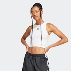 adidas Originals Essential Ribbed Tanktop wit