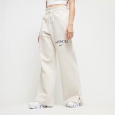 Nike   Sportswear Phoenix High-Rise Logo Wide Leg Pants beige