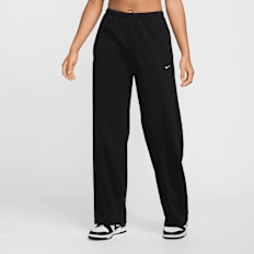 Nike   Mid-Rise French Terry Open-Hem Sweatpants zwart